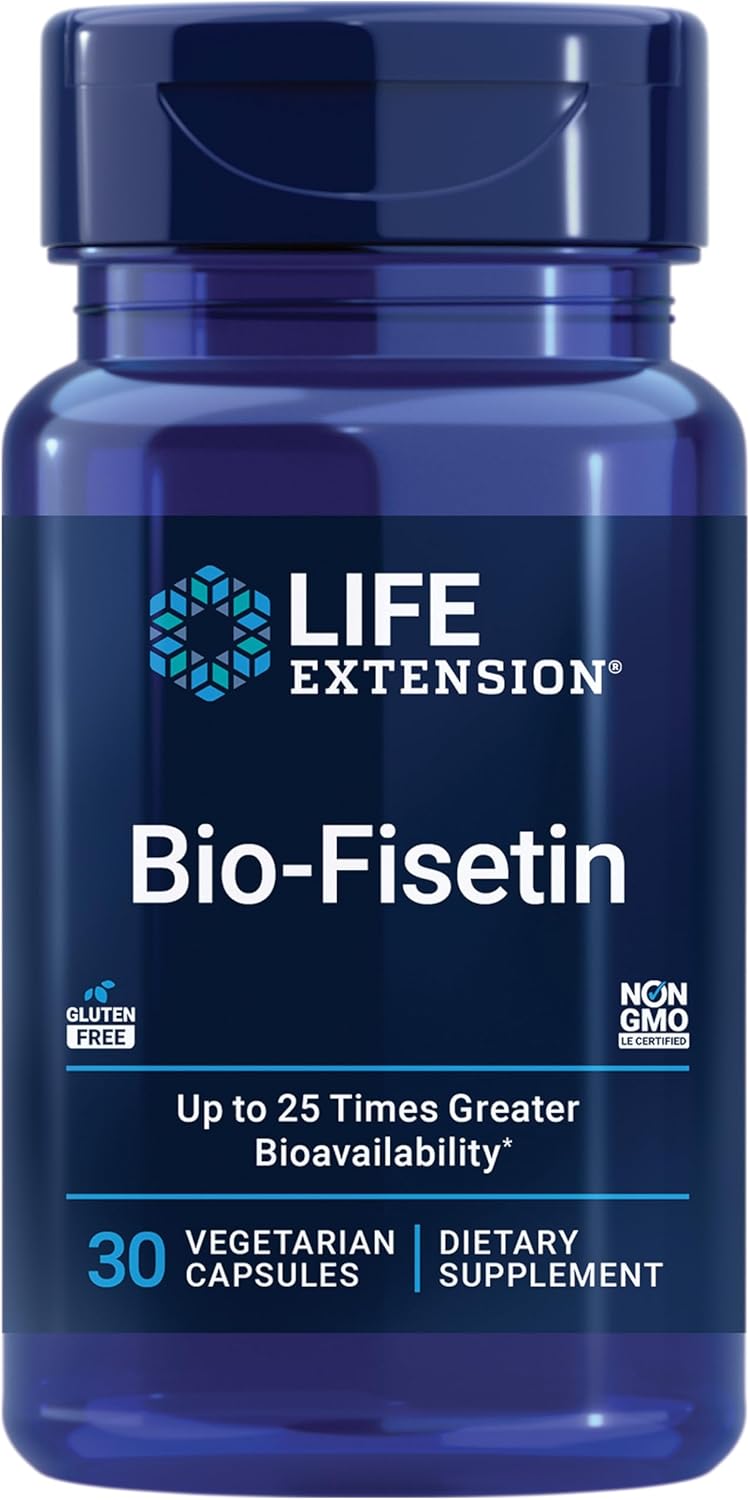 Life Extension Bio Fisetin Fenugreek Seed Cellular Health Brain Cognitive Health 30 Caps