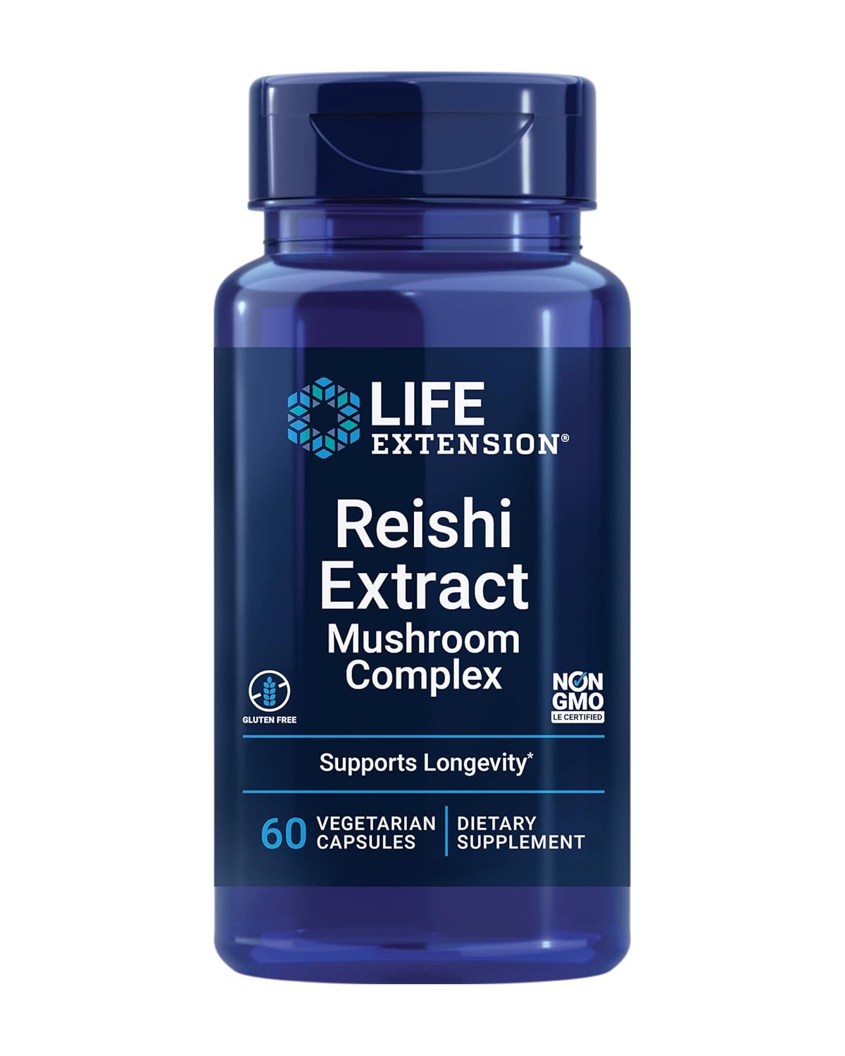Life Extension Reishi Extract Mantar Mushroom Complex Antioksidan 60 Veg Caps