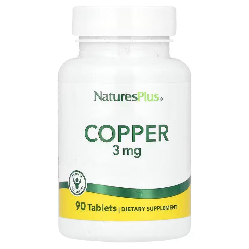 NaturesPlus Copper Bakır Mineral 3 mg 90 Tablet