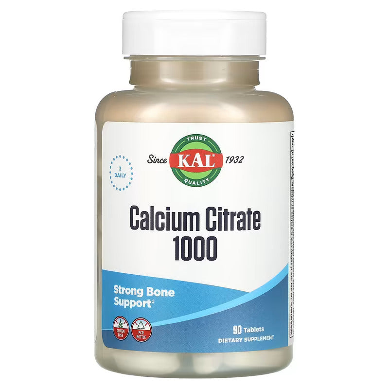 KAL Calcium Citrate Strong Bone Support 1000 90 Tablet