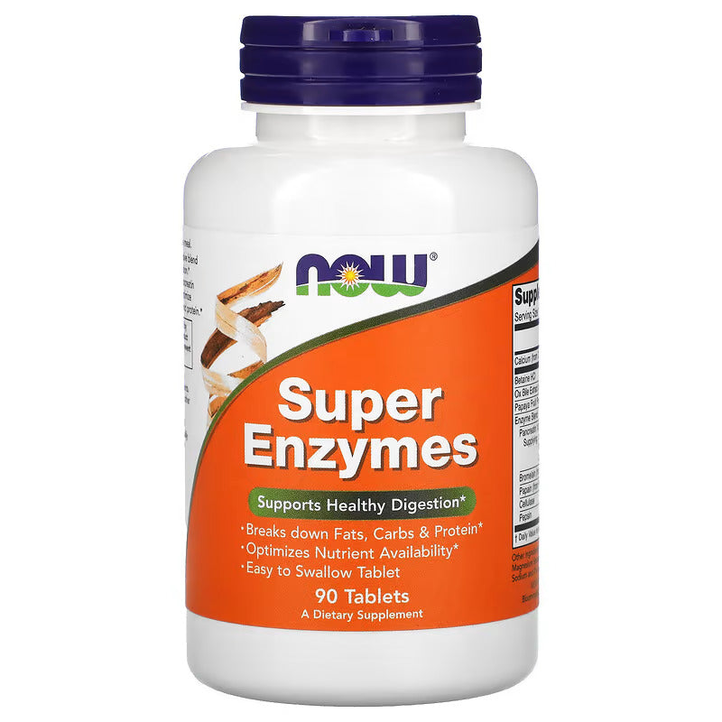 NOW Foods Super Enzymes Healthy Digestion 90 Tablet