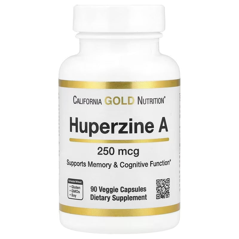California Gold Nutrition Huperzine A Memory & Cognitive 250 mcg 90 Veggie Caps