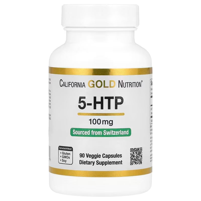 California Gold Nutrition 5-HTP Healthy Mood Sleep & Appetite 100 mg 90 Veggie Caps