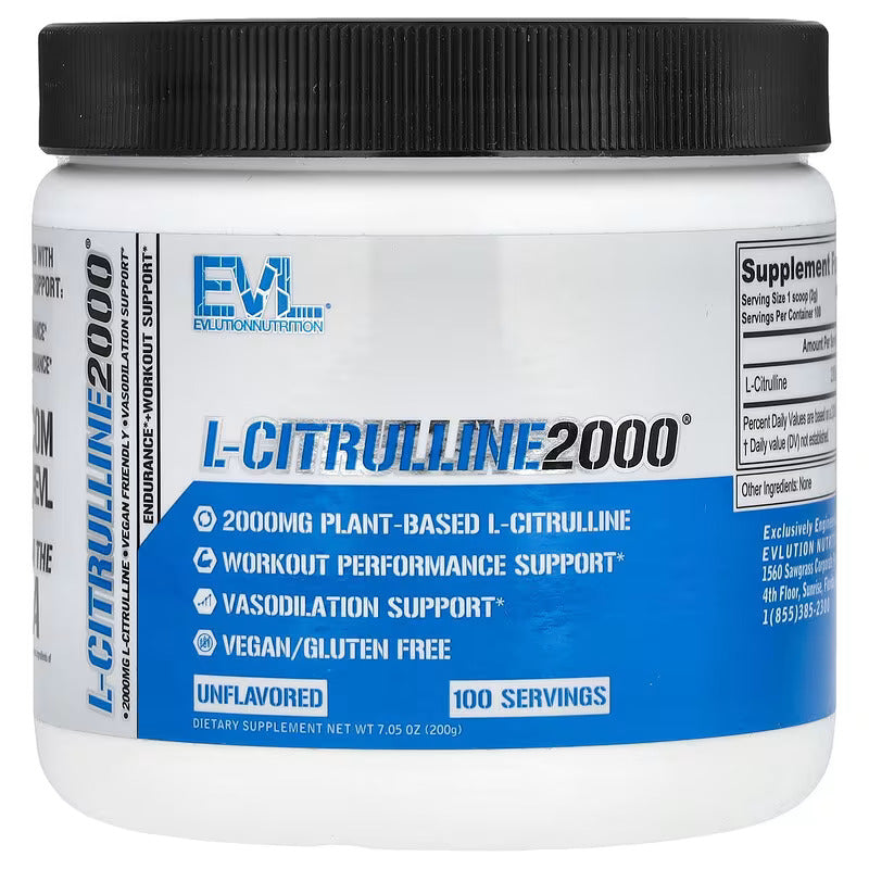 EVLution Nutrition L-Citrulline 2000 Mg 100 Servis