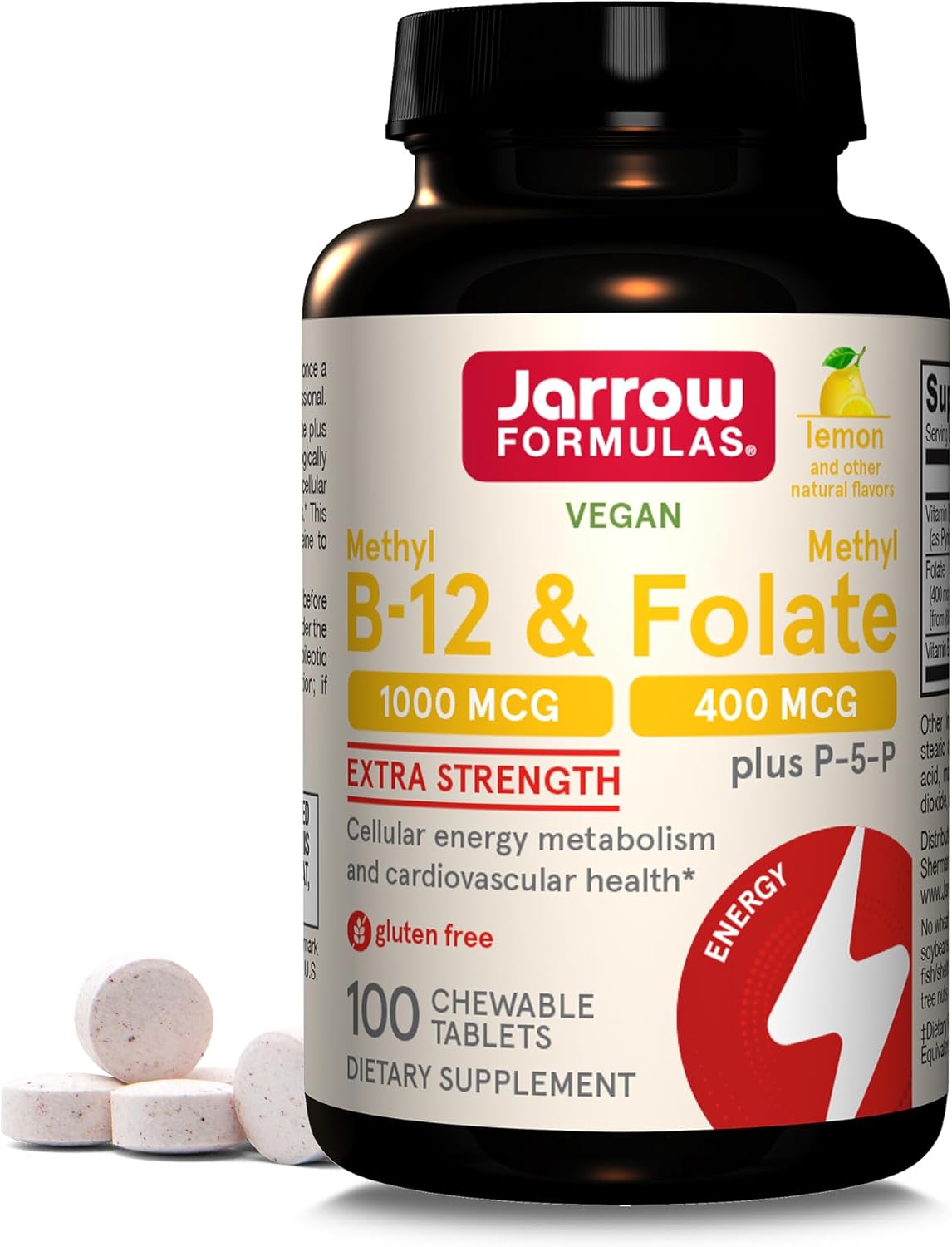Jarrow Formulas Methyl B-12 1000 Mcg and Methyl Folate 400 Mcg