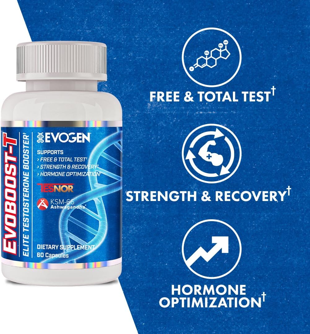 Evogen Evoboost-T Elite Testosterone Booster for Men 60 Caps