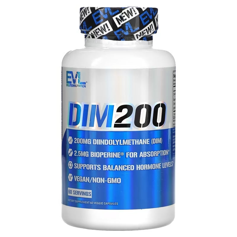 EVLution Nutrition DIM Diindolilmetan 200 200 mg 60 Veggie Caps