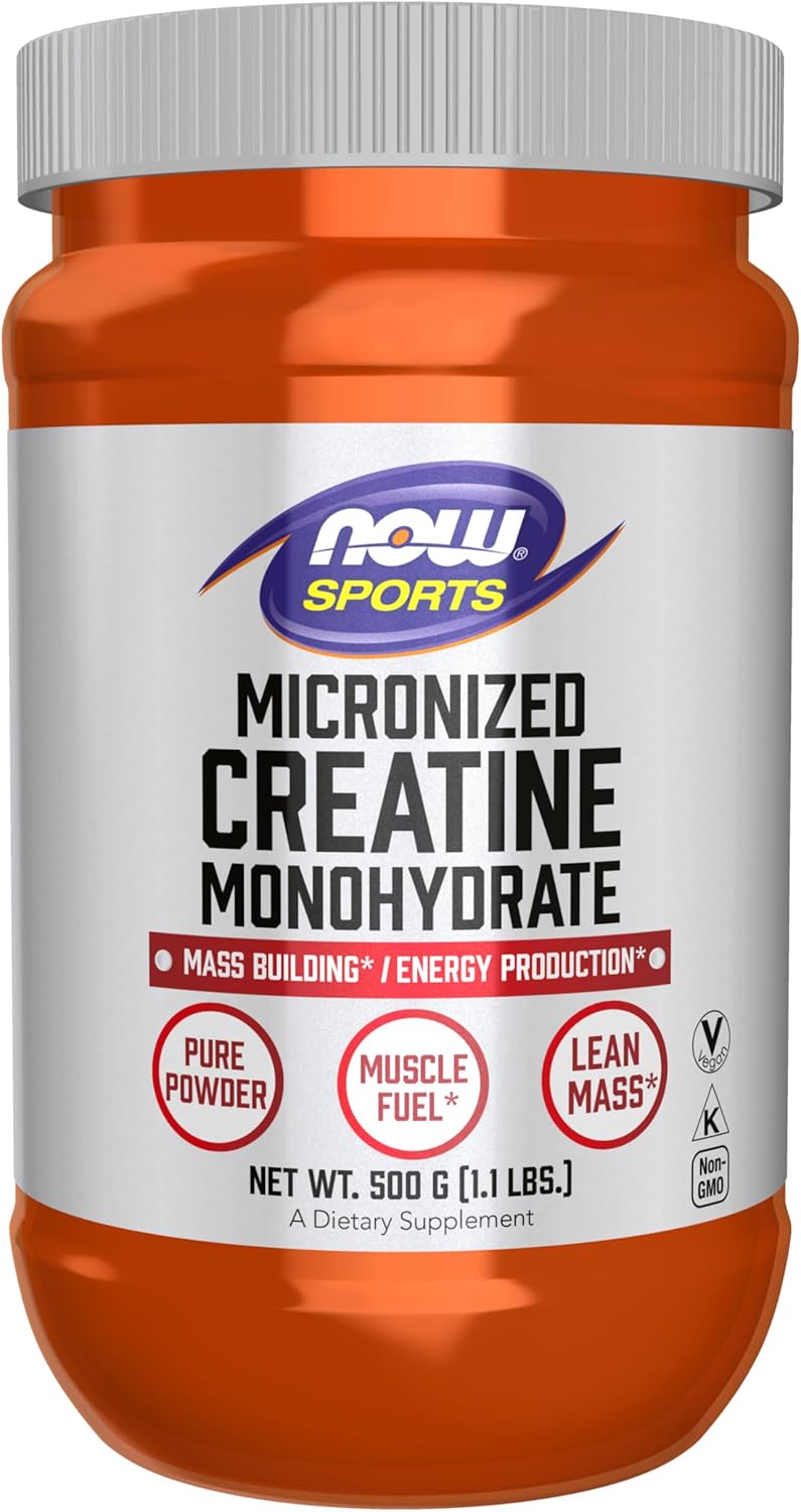 NOW Foods Sports Micronized Creatine Monohydrate 500 Gram - 119 Servis