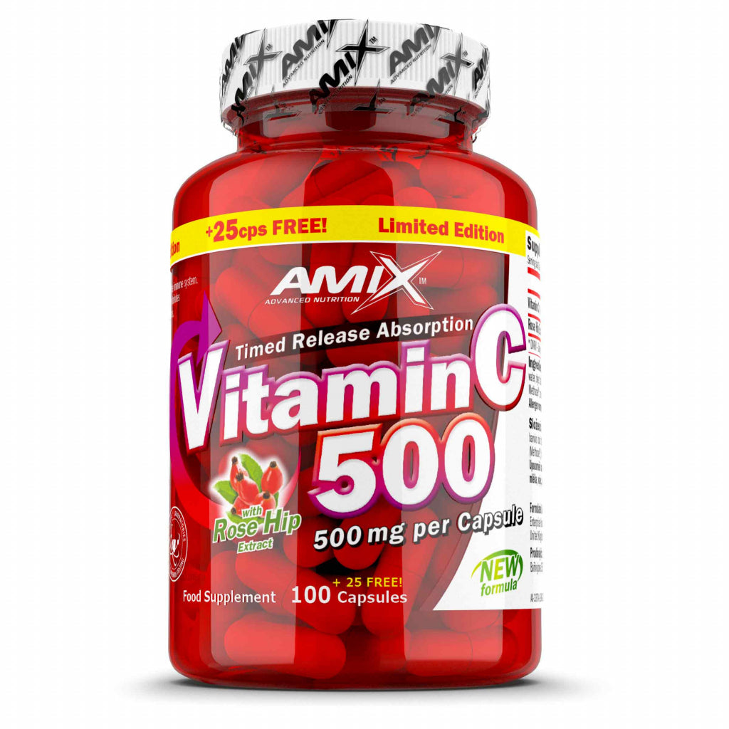Amix Nutrition Vitamin C immune system 500mg 100 Caps