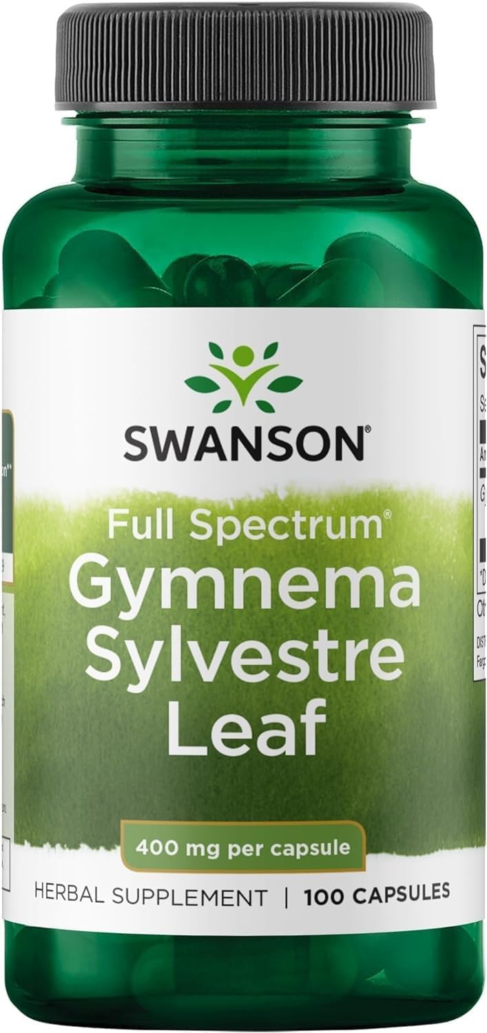 Swanson Full Spectrum Gymnema Sylvestre Leaf Blood Sugar Support Traditional Ayurvedic 100 Caps