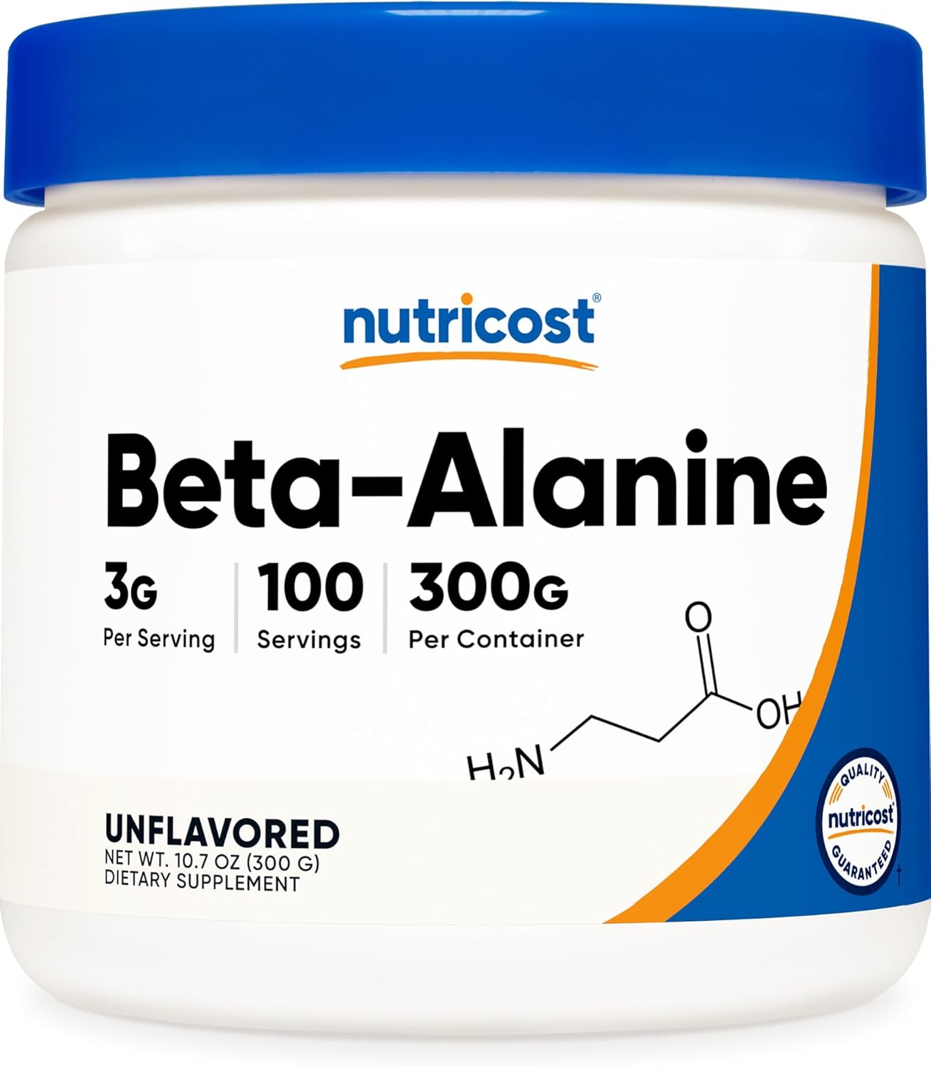 Nutricost Beta Alanine Powder 300 Grams  3 Grams Per Serving