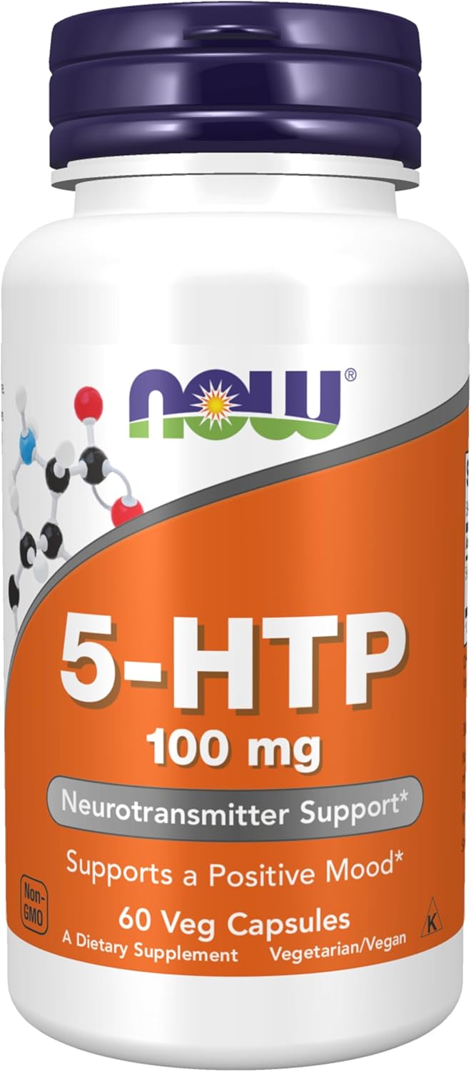 NOW Foods Supplements, 5-HTP 100mg, 60 Veg Caps