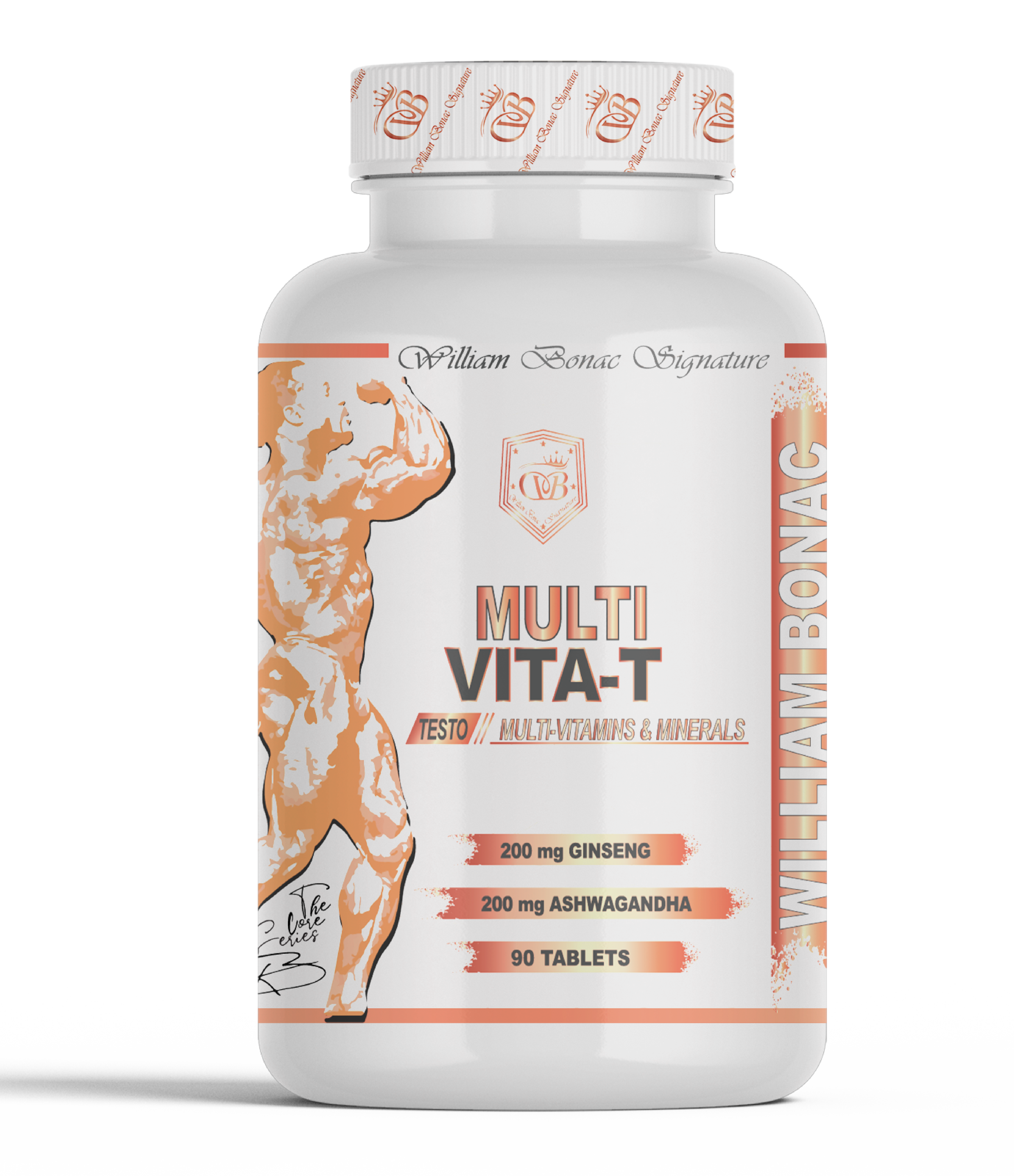 William Bonac Signature Testo Booster + Multivitamin 90 Tablet