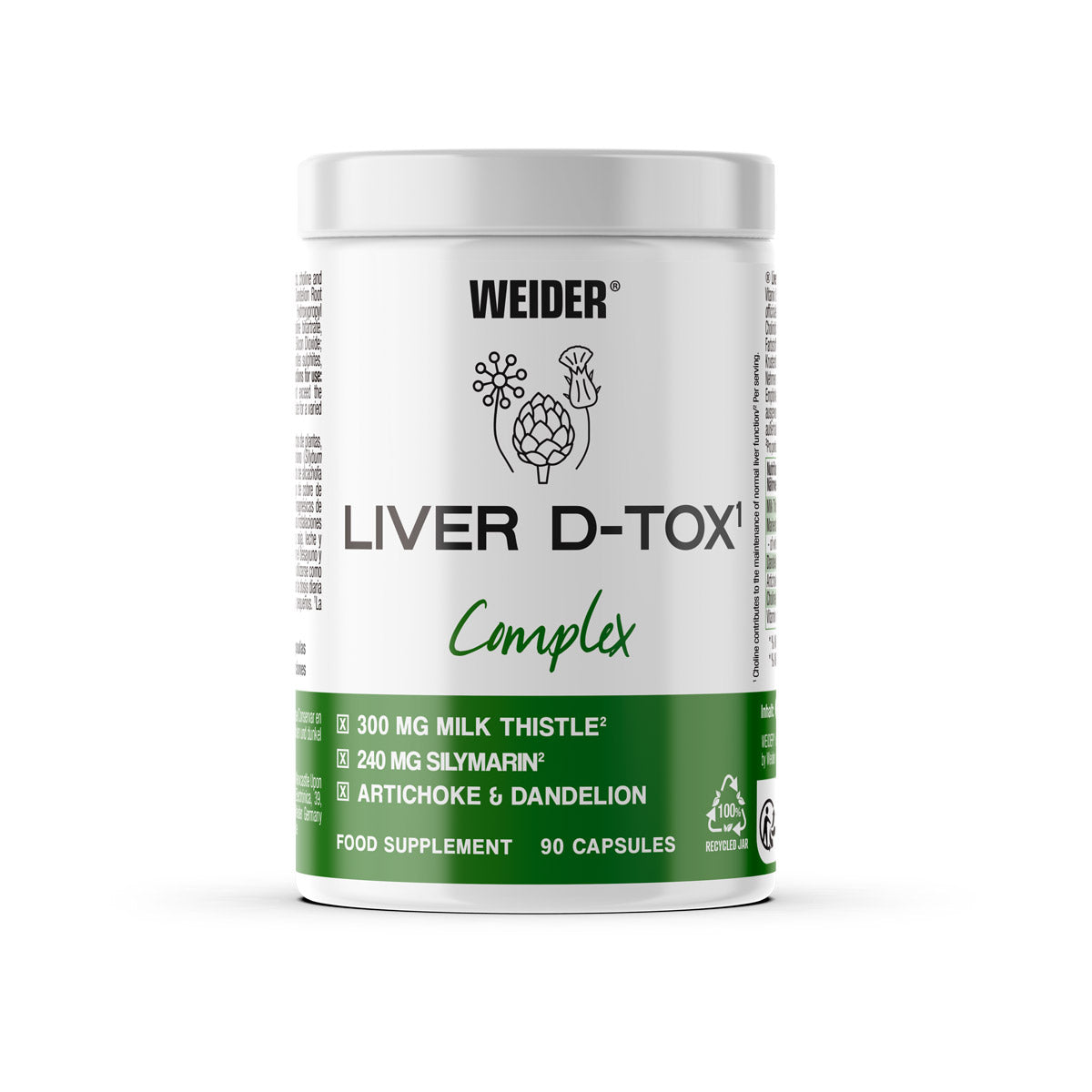 Weider Liver Detox B6 Complex (Milk thistle+Artichoke+Dandelion) – 90 caps
