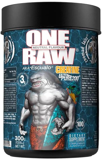 ZooMad Labs One Raw Creatine 300g - 100 SERV - (Neutral Flavour) -