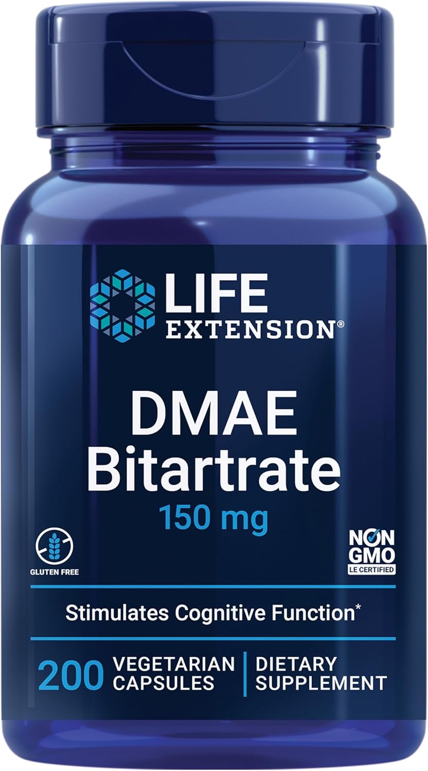 Life Extension DMAE Bitartrate 200 Capsules