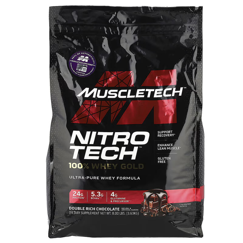 MuscleTech Nitro-Tech Whey Protein Ultra %100 Whey Gold 4,5 KG - 110 servis (ABD VERSİYON)