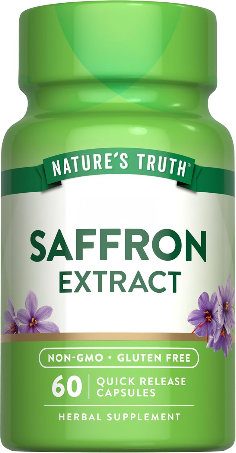 Nature's Truth Saffron(Safran) Extract Capsules | 60 Count | Concentrated Extract | Non-GMO & Gluten Free