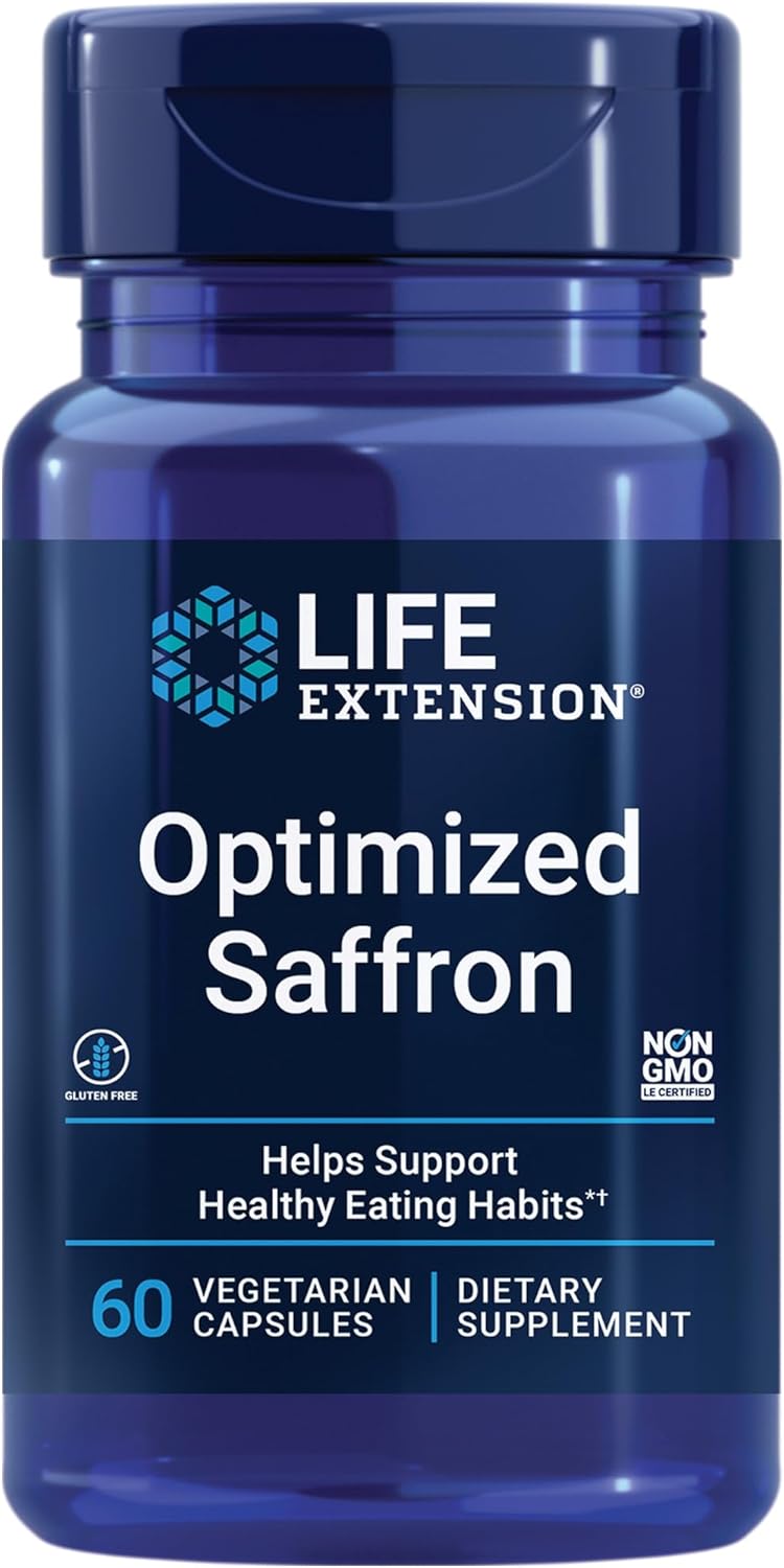 Life Extension Optimized Saffron Health Eating 60 vegetarian caps