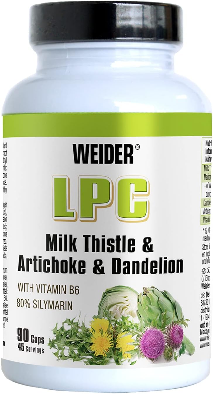 Weider LPC Liver Milk thistle(Deve dikeni)+Artichoke(Enginar) Dandelion Protector Cleanse - 90 caps