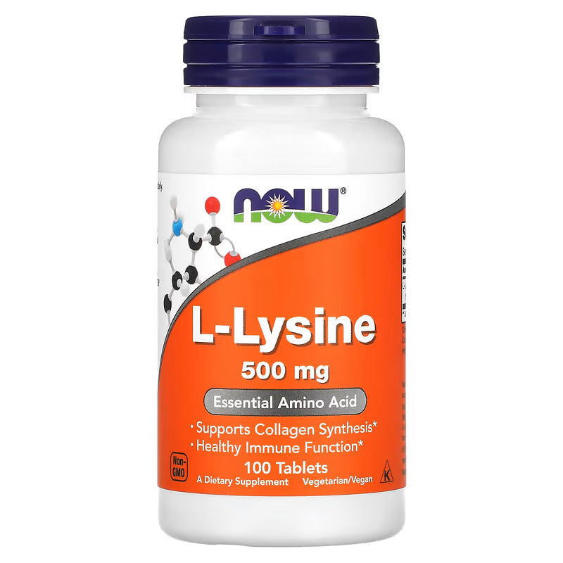 NOW Foods, L-Lysine(Lizin) 500 mg, 100 Tablet