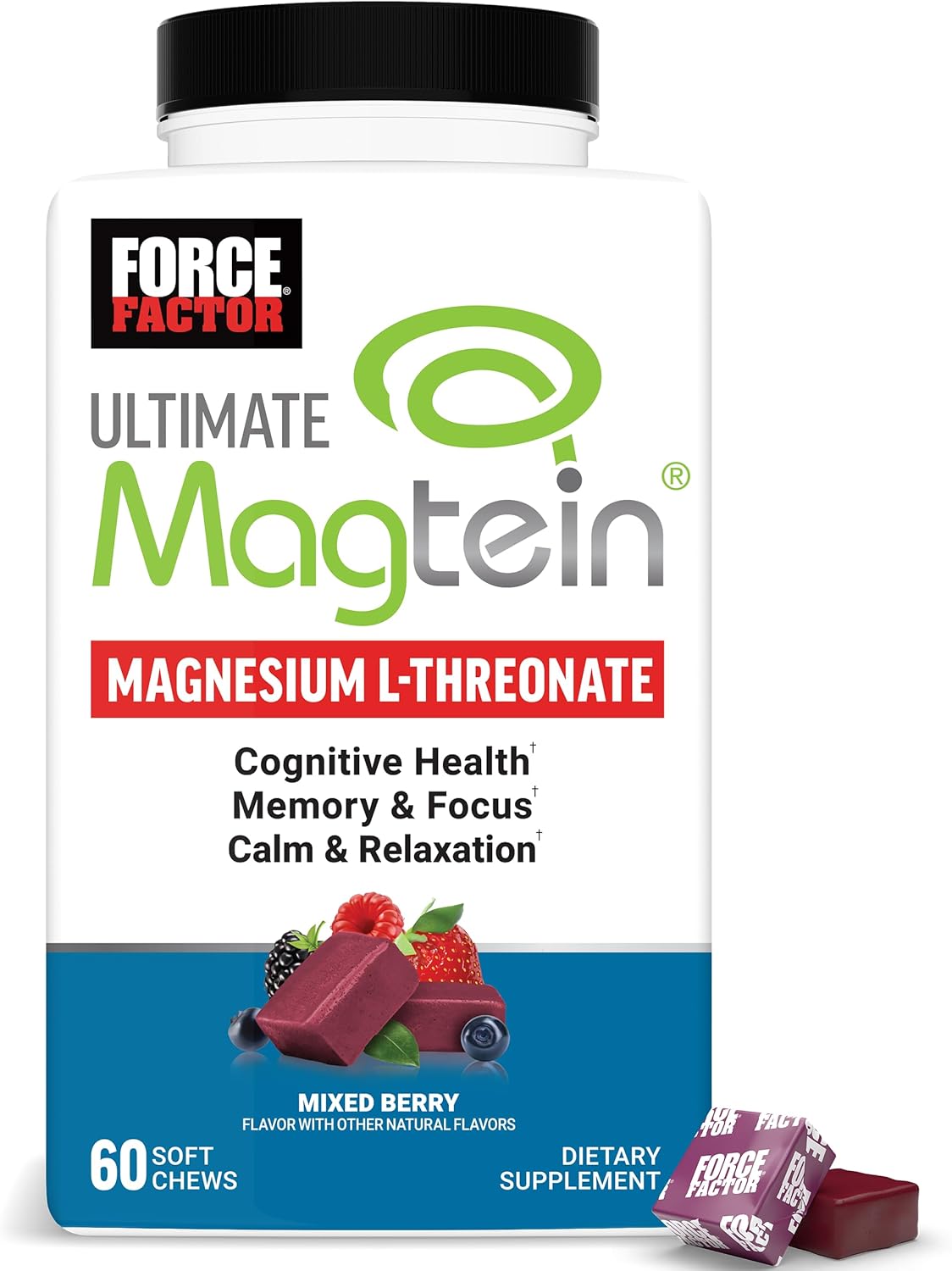 Force Factor Ultimate Magtein Magnesium(Magnezyum) L-Threonate Cognitive Function Focus Memory 60