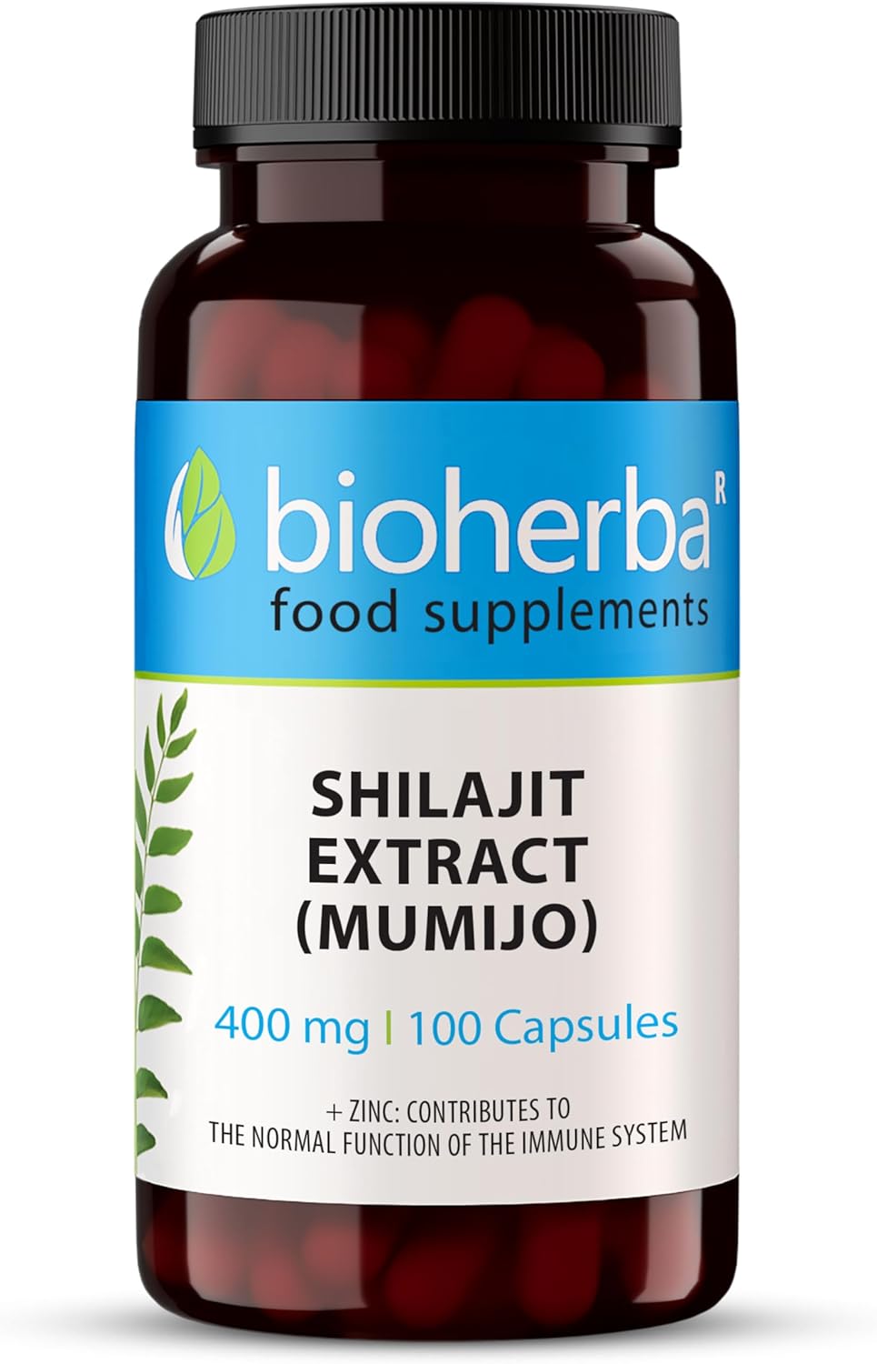 Bioherba Shilajit Extract Mumijo 400 mg 100 Caps