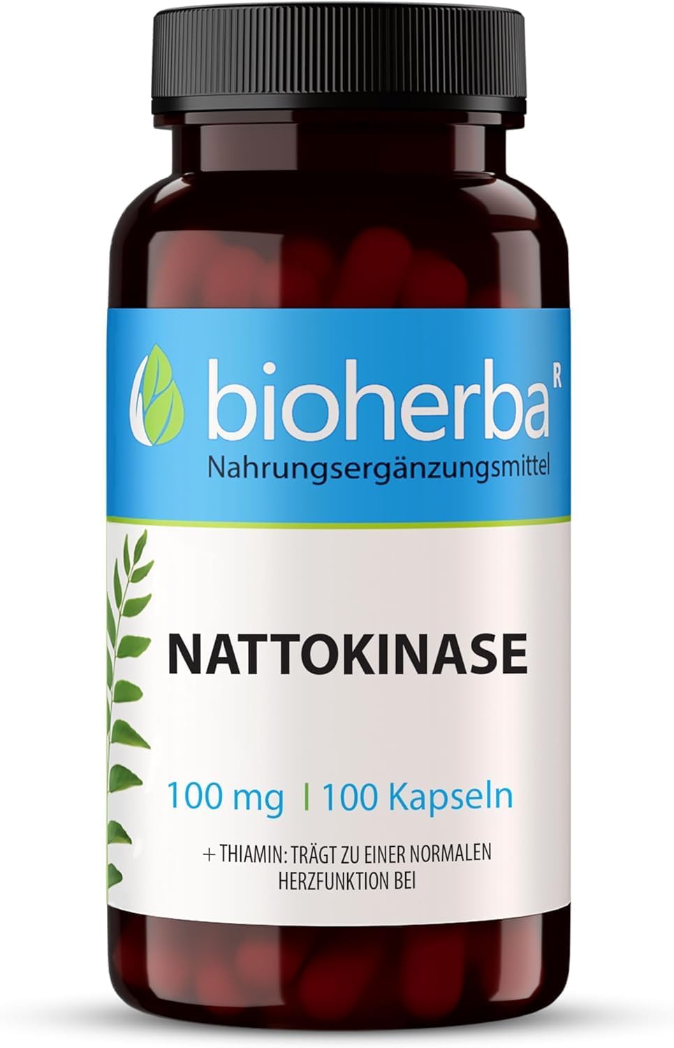 Bioherba Nattokinase Vitamin B1 Thiamin 100 mg 100 Caps