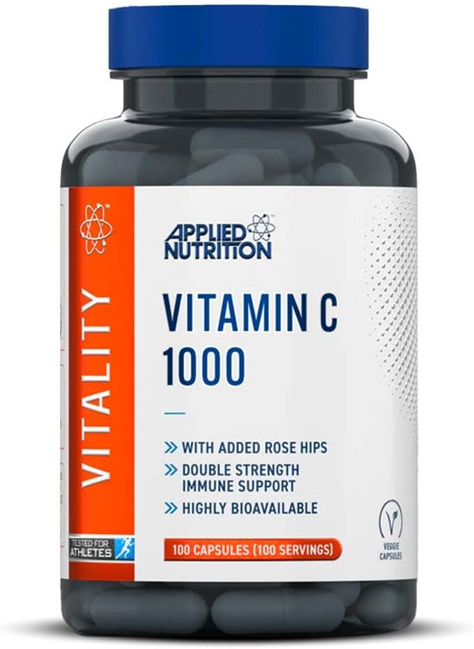 Applied Nutrition Vitamin C Rose hips Ascorbic acid 1000mg 100 Caps