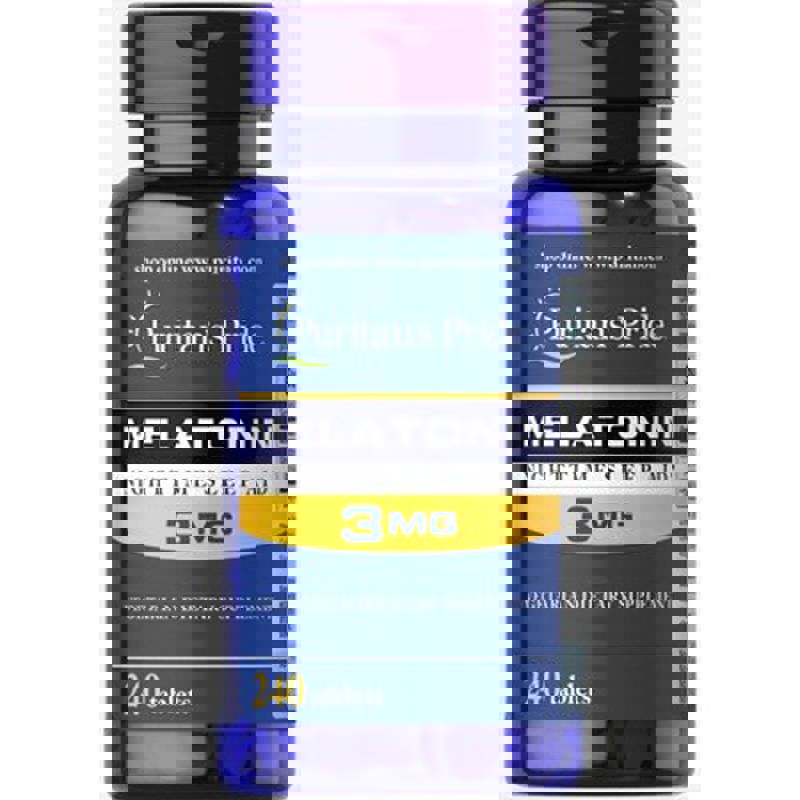 Puritan's Pride Night Sleep Melatonın 3 mg 240 Tablet