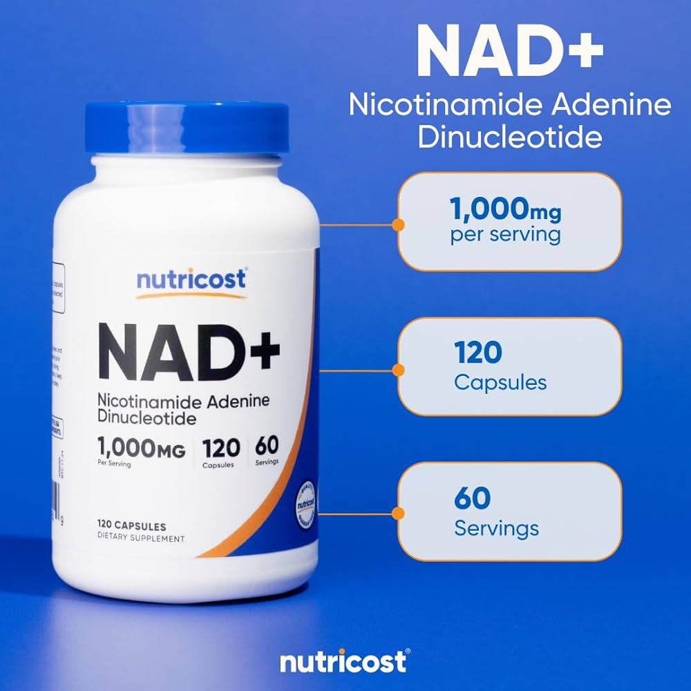 Nutricost NAD+ Nicotinamide 1000 Mg 120 Caps