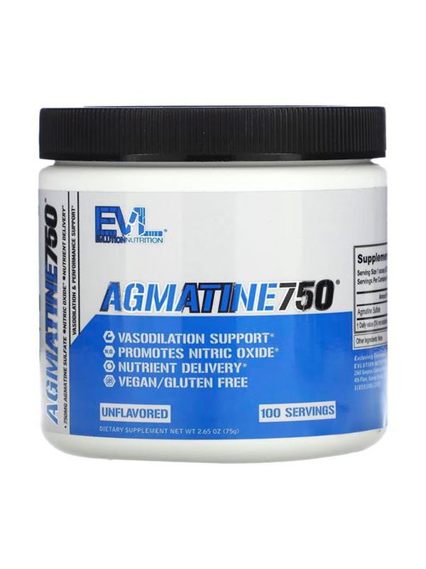 EVLution Nutrition Agmatine Nitric Oxide 750 Mg 100 Servis