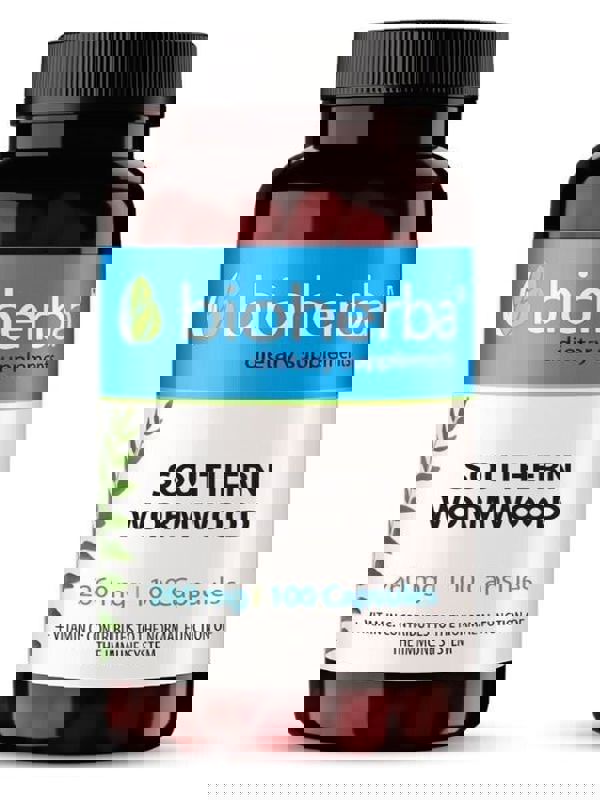 Bioherba Southern Wormwood Artemisinin(Tatlı pelin otu) Anti Fungal Parasitic 260 mg 100 Caps