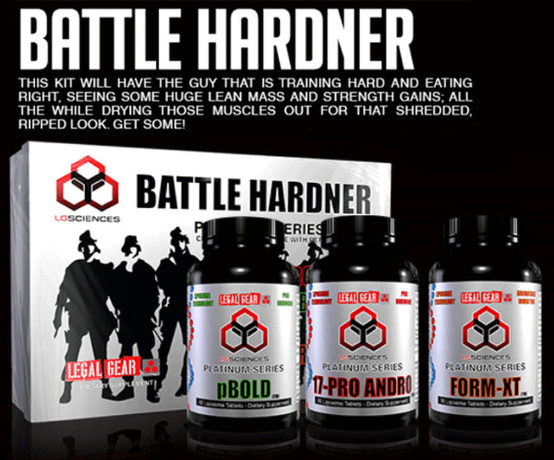 LG SCIENCES Battle Hardener Kit (Bold+Andro+FormKit Resveratrol) 60+60+90 Tablet 3 Kutu Set
