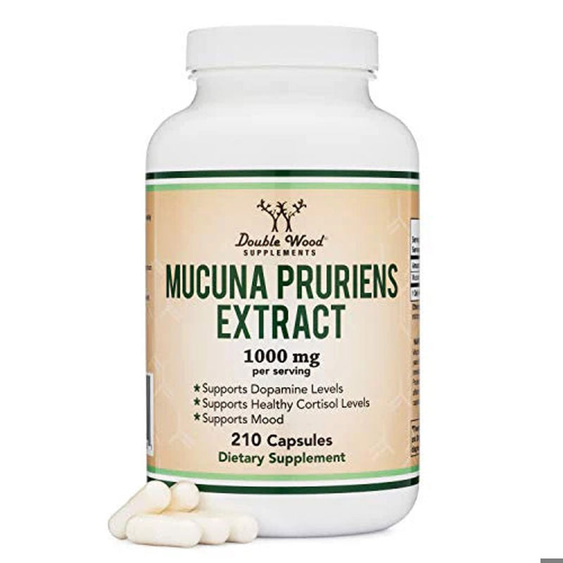 DOUBLE WOOD Dopa Mucuna Pruriens 1000 Mg 210 Caps