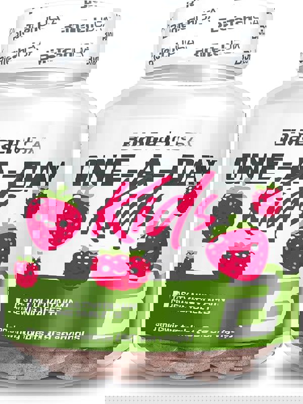 BIOTECH USA One-A-Day Kids Vitamin + Mineral - 90 chewable çiğneme tab +4 Çocuklara özel) USA MENŞEİ