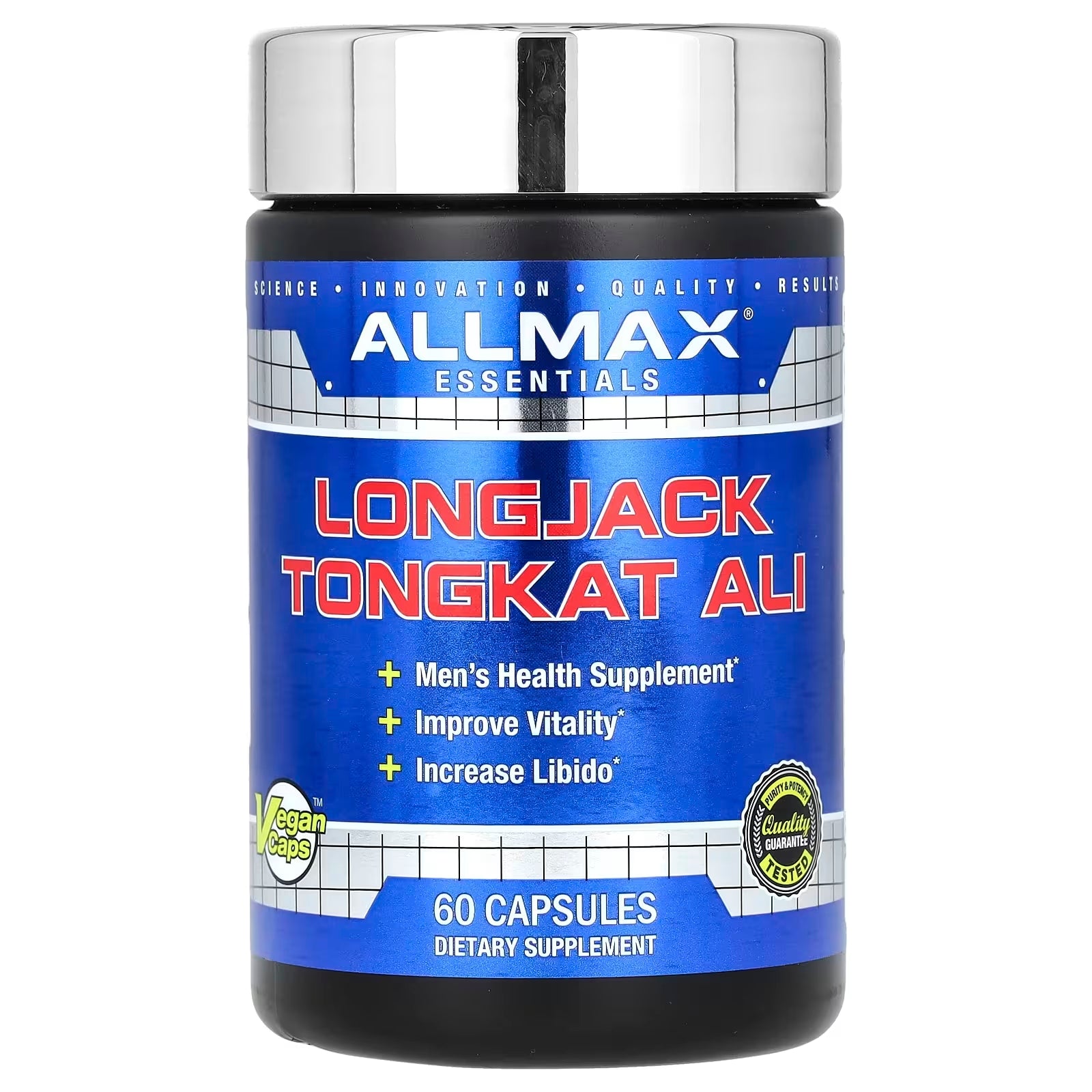ALLMAX, Essentials, Longjack Tongkat Ali, 60 Kapsül