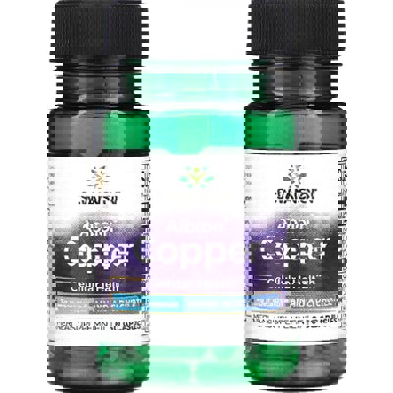 Swanson Albion Copper Mineral 2 mg 60 Kapsül