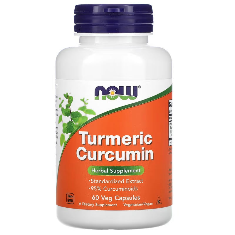 NOW Foods, Turmeric Zerdeçal with Curcumin, 665 mg, 60 Vegetarian Caps