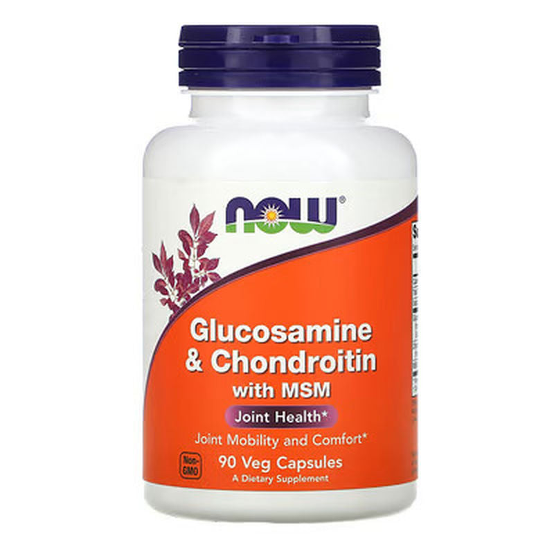 NOW Foods Glucosamine Glukozamin and Chondroitin with MSM 90 Caps