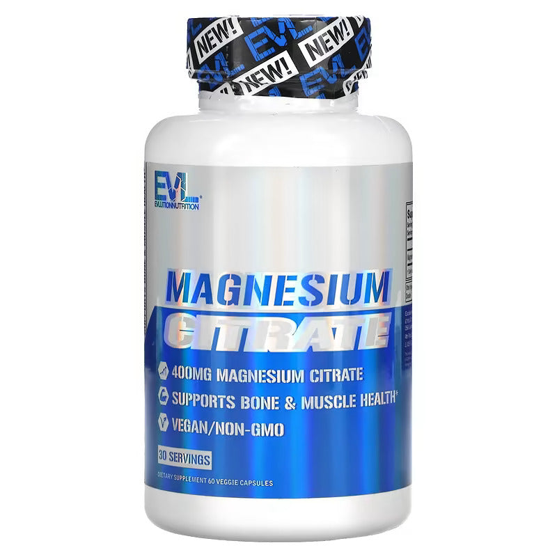 EVLution Nutrition, Magnesium(Magnezyum )  Citrate, 400 mg, 60 Vegetarian Caps