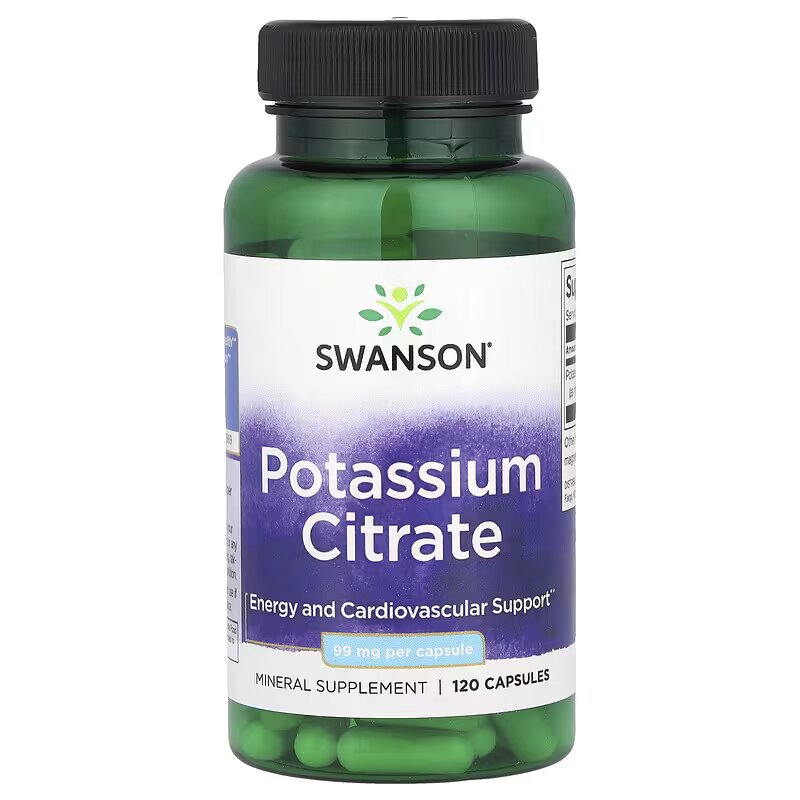 Swanson, Potassium(Potasyum) Citrate 120 Caps