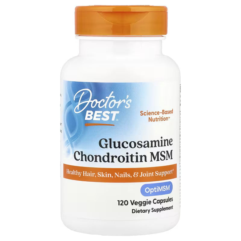 Doctor's Best, Glucosamine(Glukozamin) Chondroitin MSM, 120 Veggie Caps