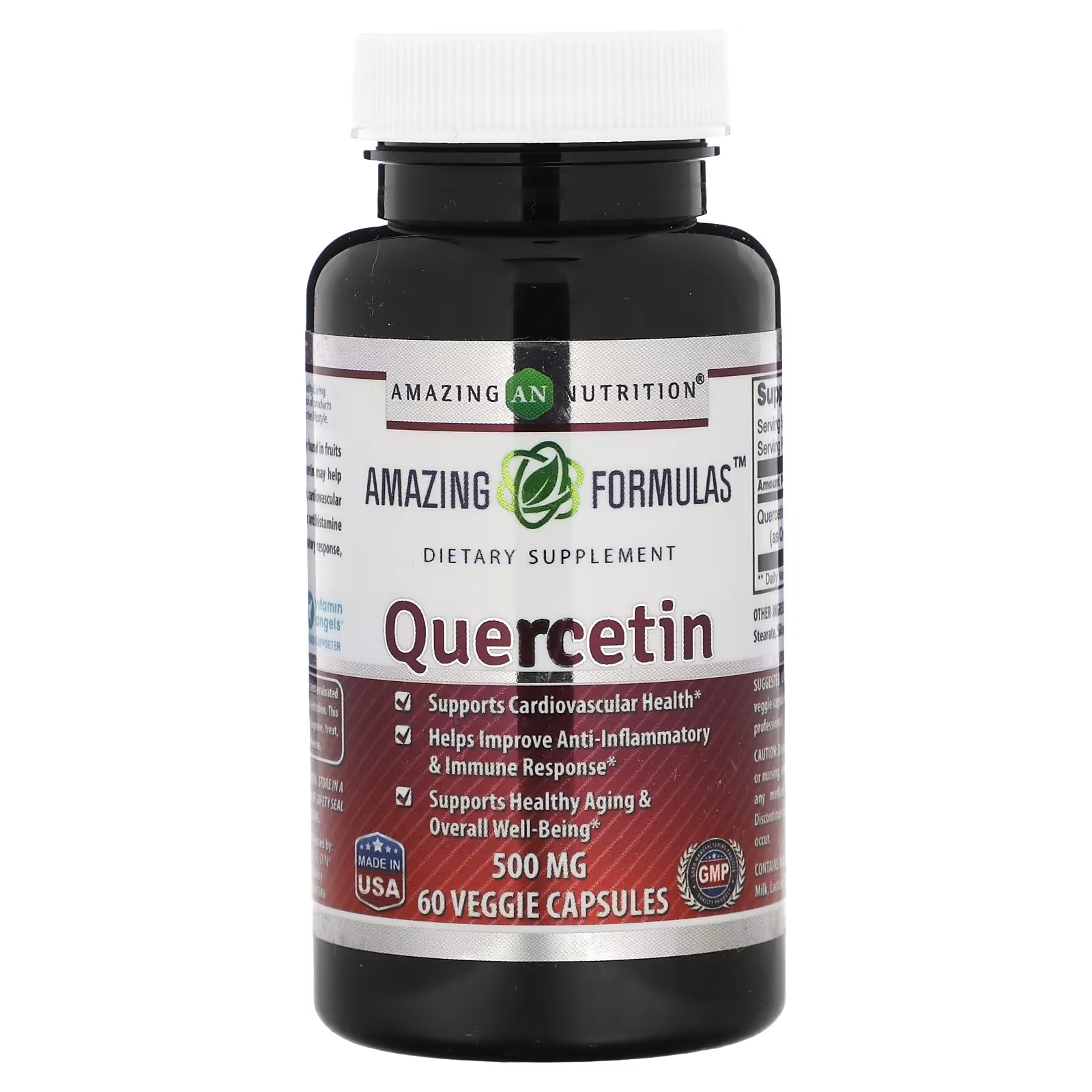 Amazing Nutrition, Quercetin, 500 mg, 60 Veggie Caps