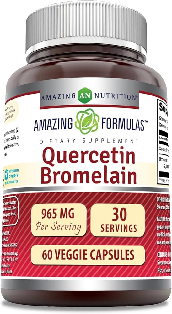 Amazing Nutrition Quercetin Bromelain 60 Veggie Caps