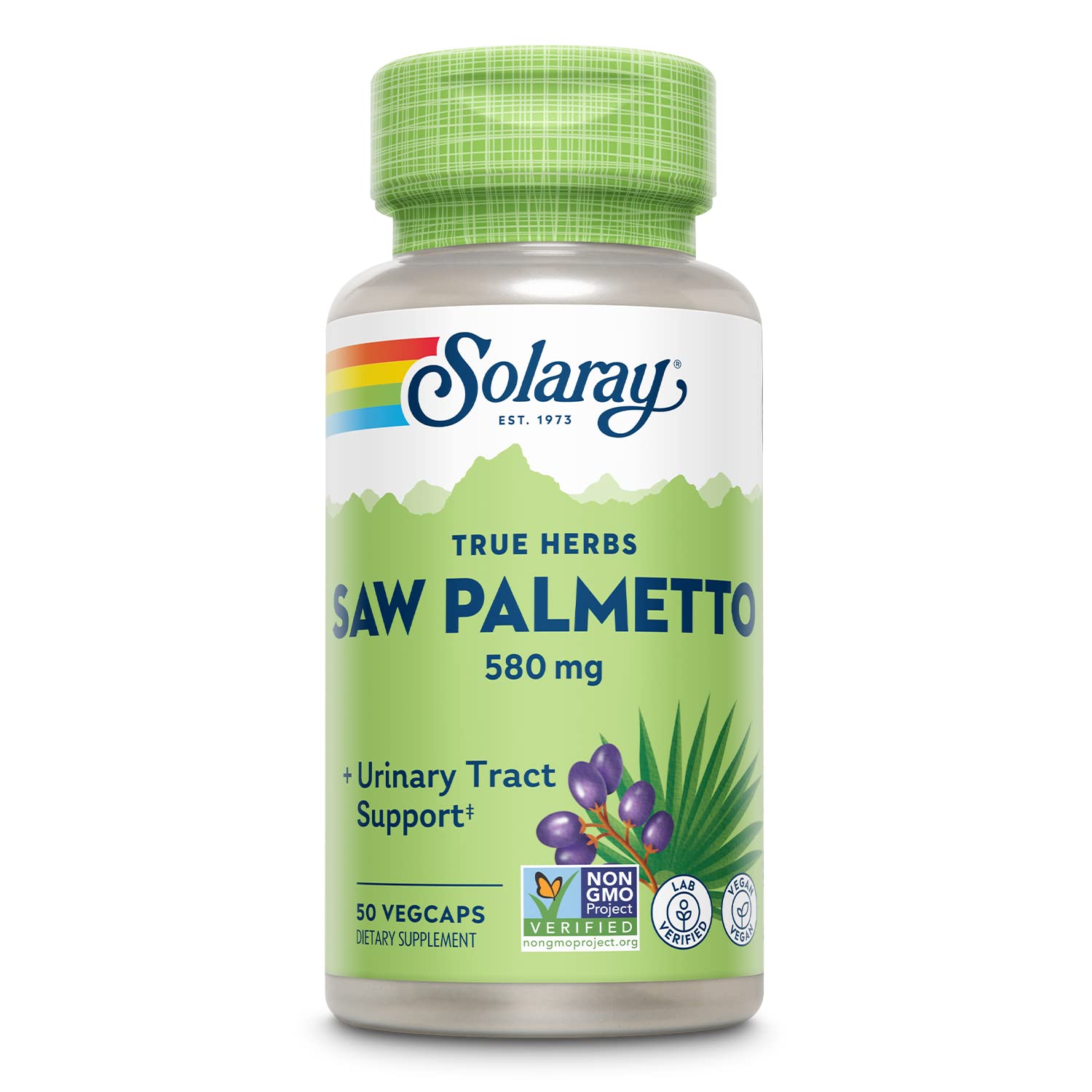 Solaray, True Herbs Saw Palmetto, 580 mg, 50 Vegan Caps