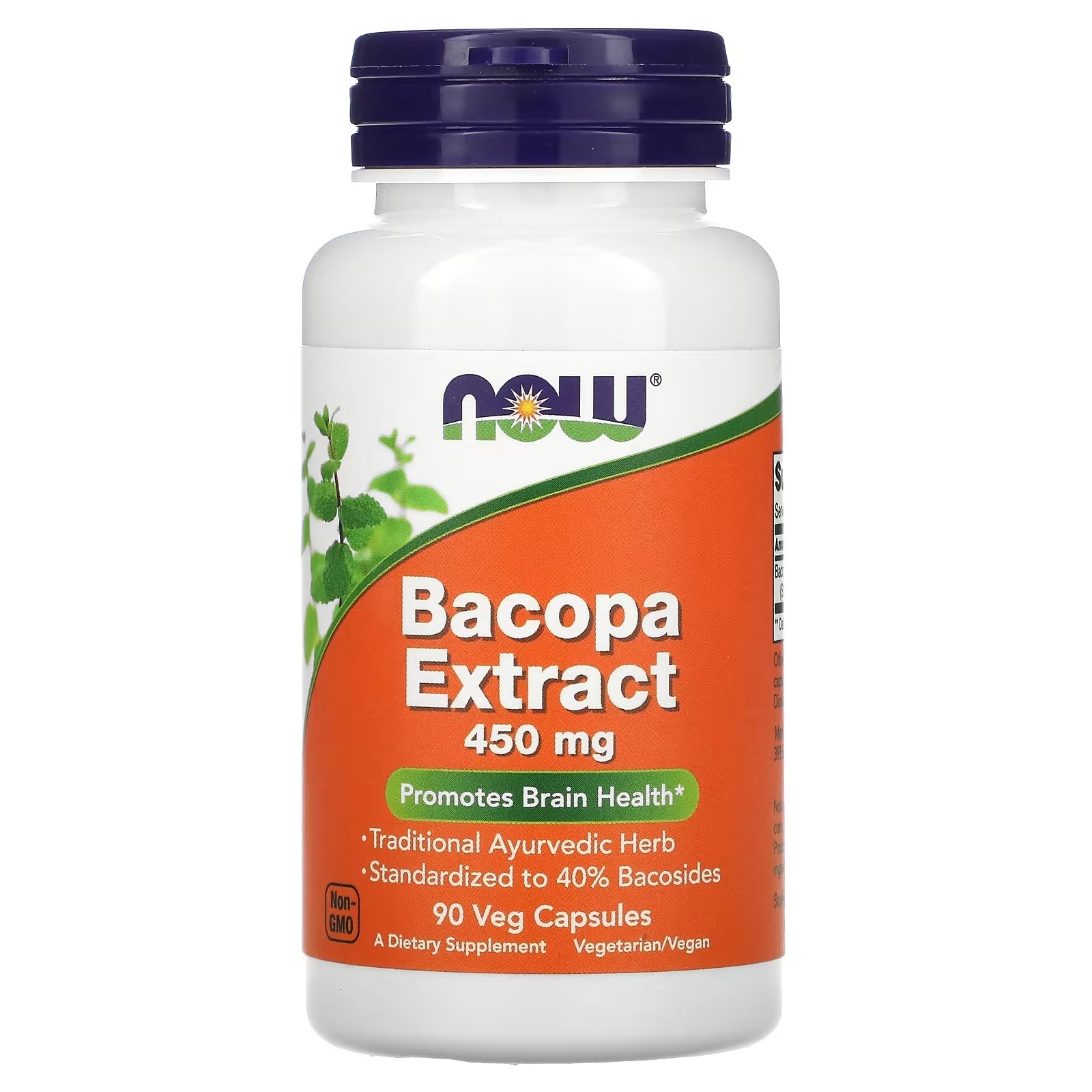 Now Foods, Bacopa Extract, 450 mg, 90 Veg Caps