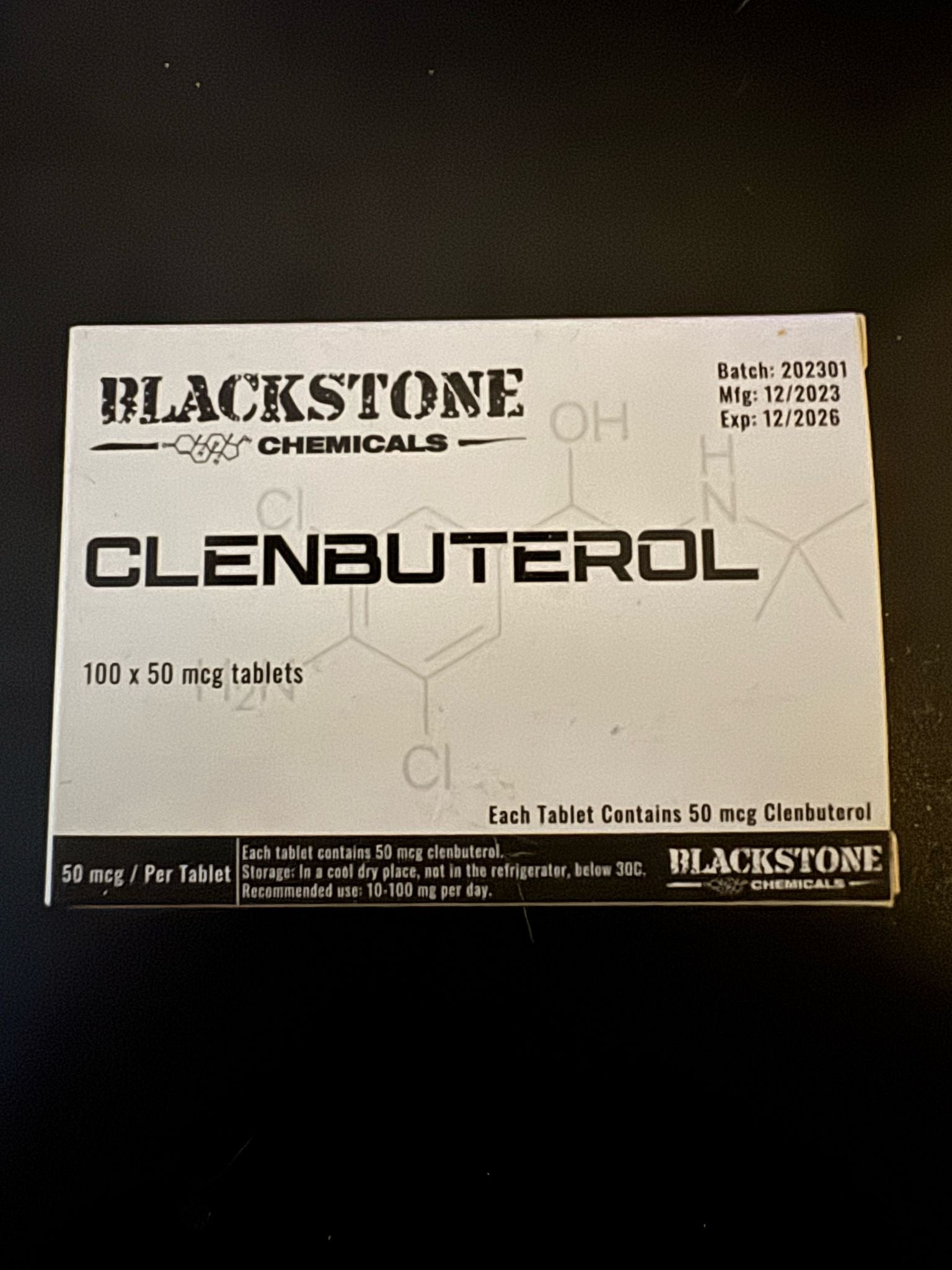 BlackStone Clenbuterol 50 mcg 100 Tablet