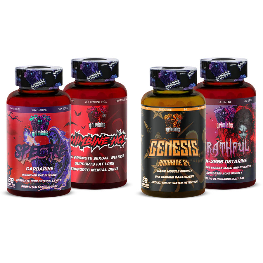 Grimlabs Fat Incinerator Kit - Spectre Cardarine & Wrathful MK2866 & Genesi S4 & Yohimbine HCL