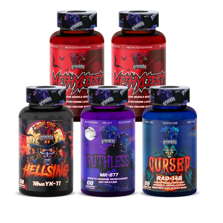 Grimlabs Growth Matery - YK11  Myostatin & MK677 & RAD140 & Methyltest X2 Hediye